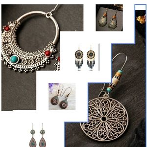 COPY - 6 pairs  of Trendy earrings